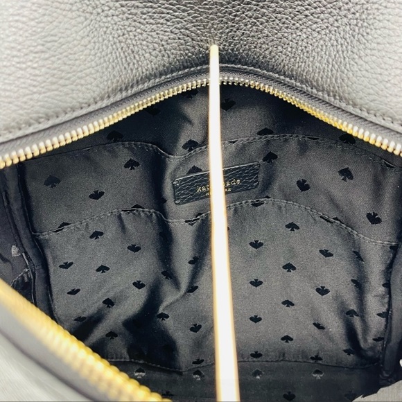 Kate Spade Leila Medium Dome Backpack Leather Black - Picture 11 of 12